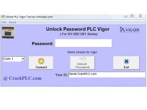 Crack password PLC Vigor VH0 Software